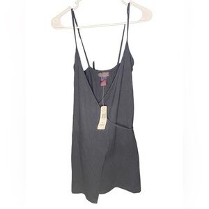 Ralph Ralph Lauren NWT spaghetti strap black wrap dress size x small